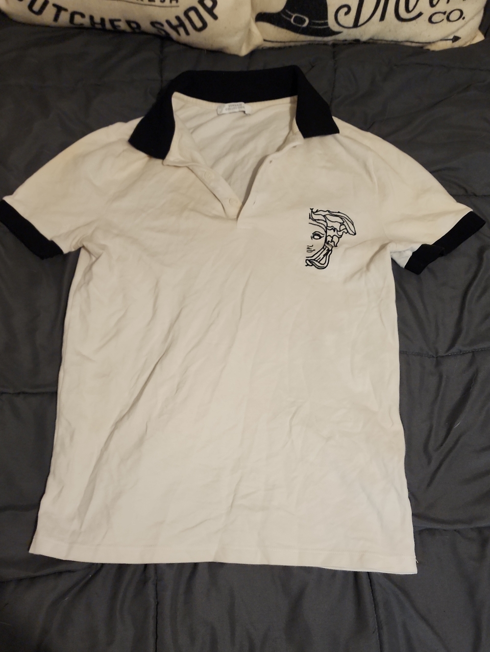 Authentic Versace Medusa Men Polo Size Small - Clean!